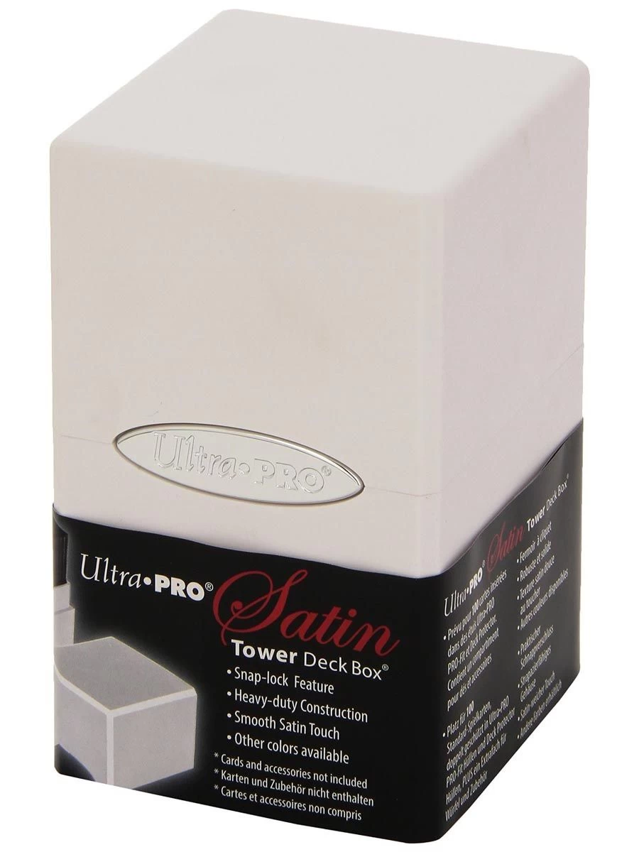 Ultra Pro UP Deck-Box Satin Tower White 3 Ultra Pro UP Deck-Box Satin Tower White