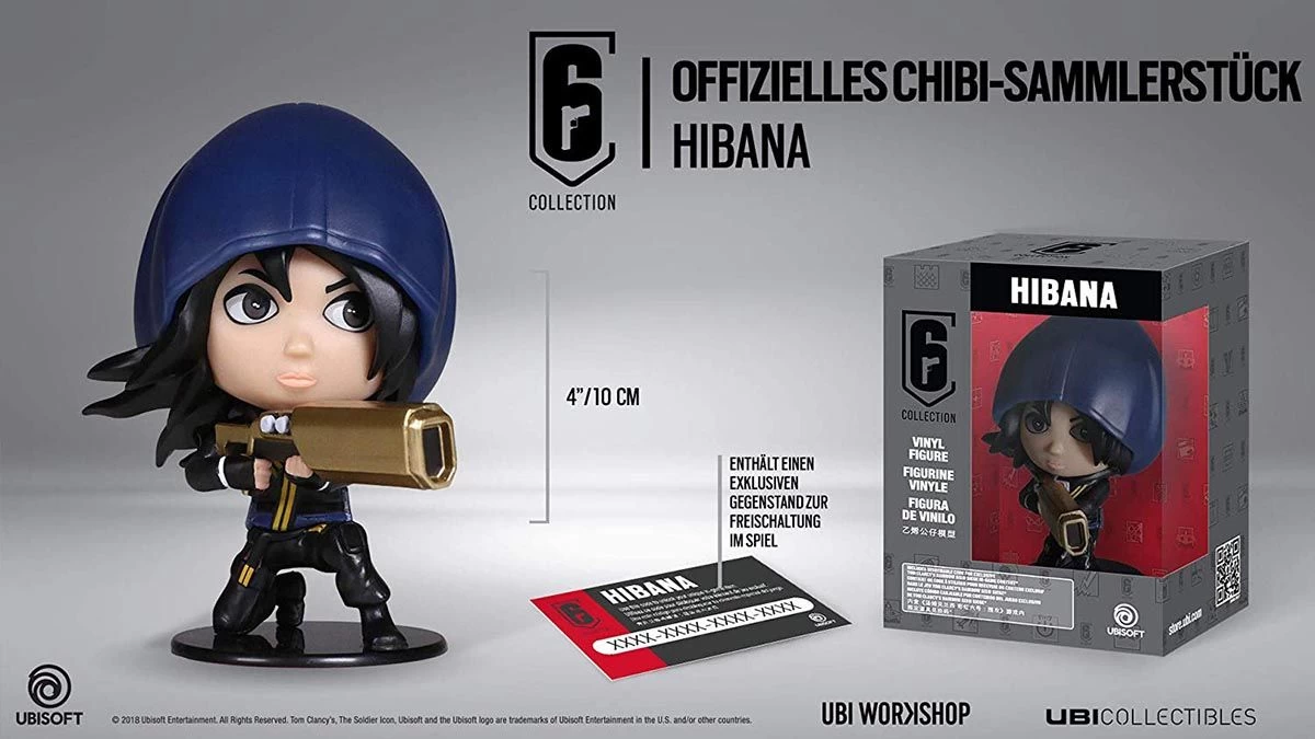 Ubisoft Six Collection 2 - Hibana 10cm Vinyl Figur 3 Ubisoft Six Collection 2 - Hibana 10cm Vinyl Figur