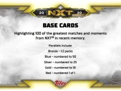 Topps - WWE NXT Hobby Booster Display 2020 (EN) -FUNKO Store 2020 topps wwe nxt 2