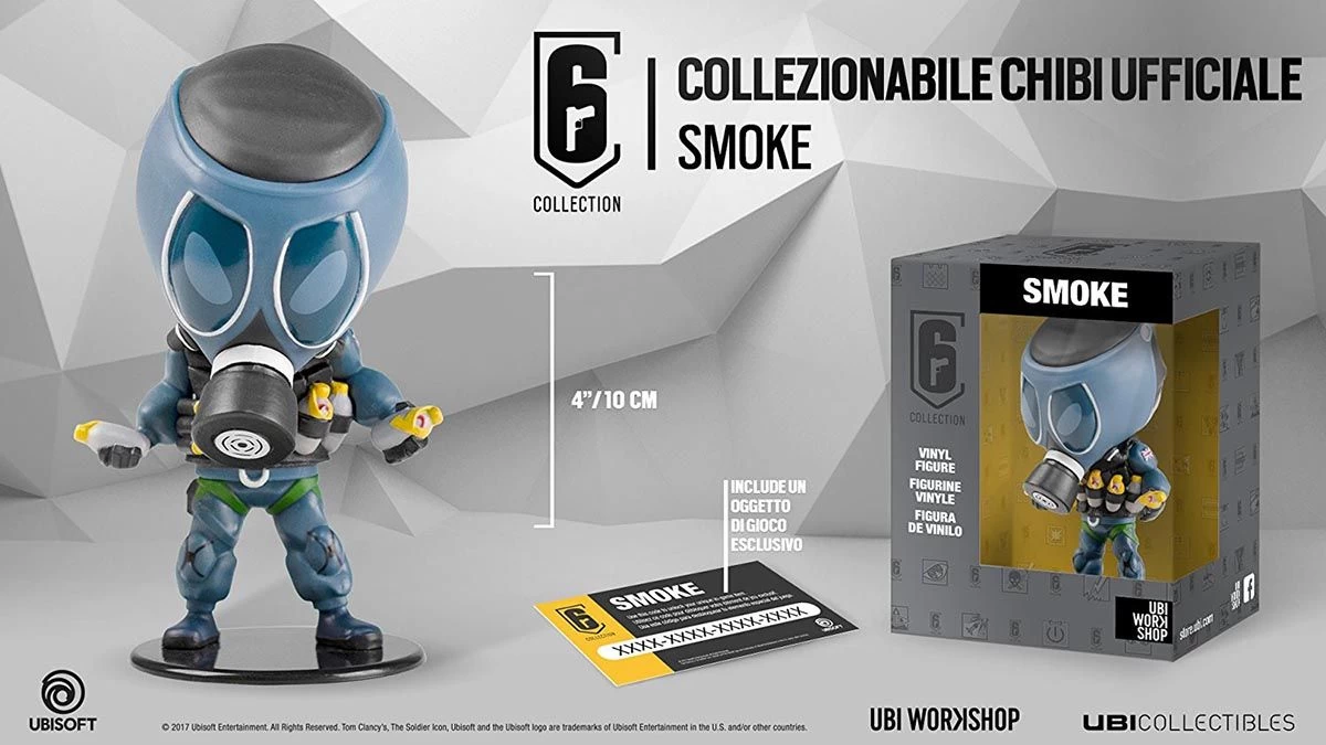 Ubisoft Six Collection - Smoke 10cm Vinyl Figur 3 Ubisoft Six Collection - Smoke 10cm Vinyl Figur