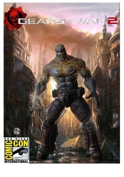 NECA Gears Of War 2 Locust Grenadier (Lambent) SDCC Figur