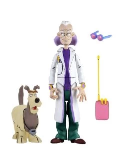 NECA Back To The Future - Toony Classics - Doc Brown Mit Einstein Figur
