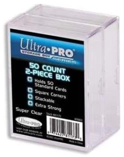 Ultra Pro UP Plastikkasten Für 50 Karten (2 Stück)