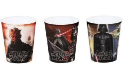 Diverse Star Wars 3D-Lenticular-Becher 3er Set
