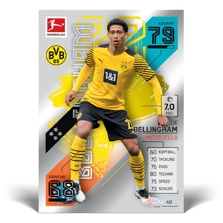 Topps Match Attax Chrome Bundesliga 2021/2022 - Booster Display (DE) 14 Topps Match Attax Chrome Bundesliga 2021/2022 - Booster Display (DE) – Bild 12