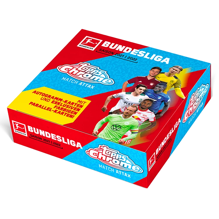 Topps Match Attax Chrome Bundesliga 2021/2022 - Booster Display (DE) 3 Topps Match Attax Chrome Bundesliga 2021/2022 - Booster Display (DE)