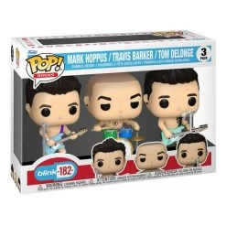FUNKO POP! Blink 182 - Mark Hoppus, Travis Barker, Tom Delonge -FUNKO Store blink 182 pop rocks vinyl figure 3 pack 4 cm