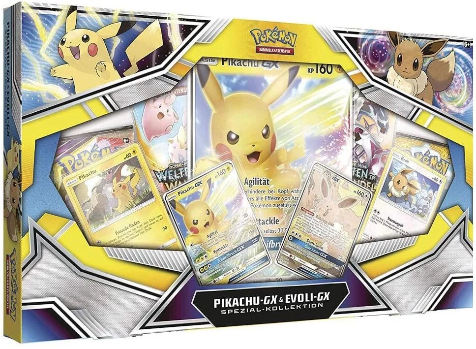 POKEMON Pokémon - Pikachu-GX & Evoli-GX Kollektion (DE) 3 POKEMON Pokémon - Pikachu-GX & Evoli-GX Kollektion (DE)