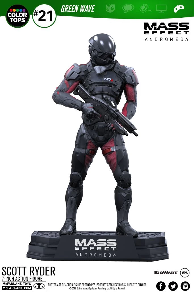 Mass Effect - Scott Ryder 17cm Color Tops Figur 4 Mass Effect - Scott Ryder 17cm Color Tops Figur – Bild 2