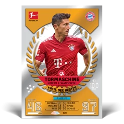 Topps Match Attax Chrome Bundesliga 2021/2022 - Booster Display (DE) 25 Topps Match Attax Chrome Bundesliga 2021/2022 - Booster Display (DE) -FUNKO Store lewandowski card 1 1 1