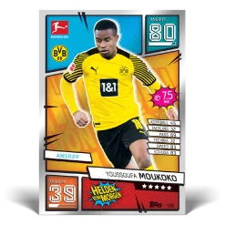 Topps Match Attax Chrome Bundesliga 2021/2022 - Booster Display (DE) 22 Topps Match Attax Chrome Bundesliga 2021/2022 - Booster Display (DE) -FUNKO Store moukoko card 1