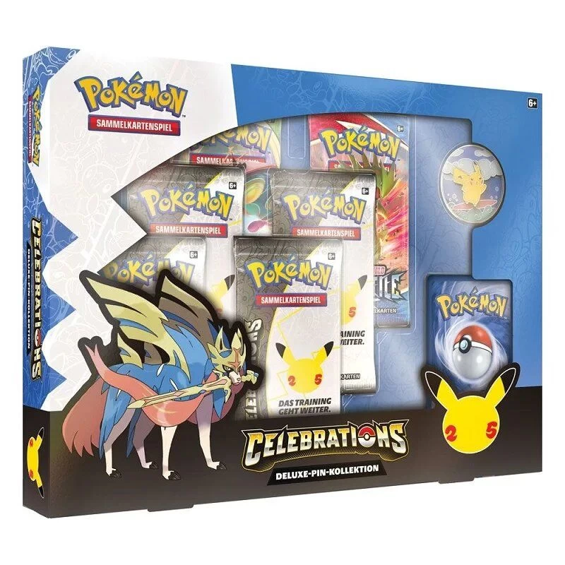 POKEMON Pokémon - 25 Jahre Jubiläums Pin-Box Celebrations Deluxe Kollektion (DE) 3 POKEMON Pokémon - 25 Jahre Jubiläums Pin-Box Celebrations Deluxe Kollektion (DE)