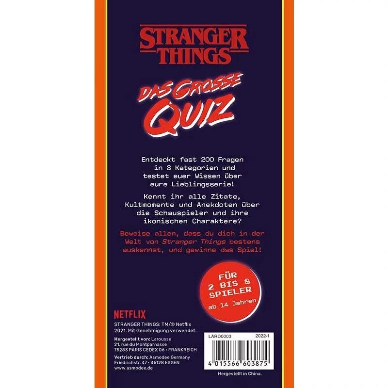 Stranger Things: Das Große Quiz - Gesellschaftsspiel 5 Stranger Things: Das Große Quiz - Gesellschaftsspiel – Bild 3