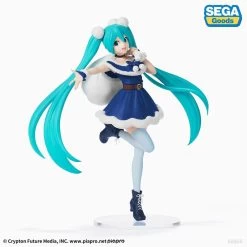 Hatsune Miku - Christmas 2020 Blue - SPM Figur -FUNKO Store x sega50361 a